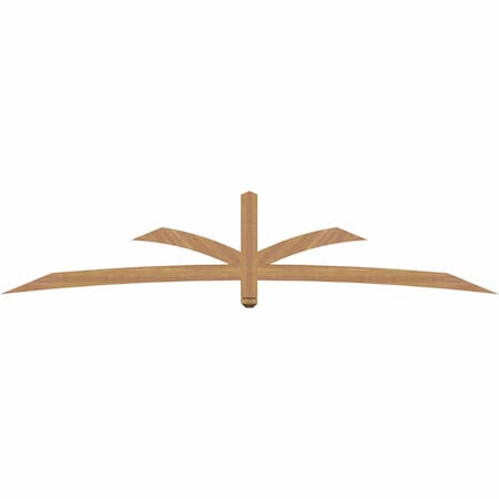 Ekena Millwork Davenport Timber Gable Bracket, Western Red Cedar, 108"W x 22"H x 3 1/2"D x 3 1/2"F, 5/12 Pitch GBW108X22X0404DAV00SWR